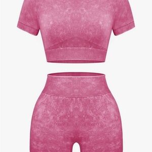 Pink Two-Piece Athletic Set